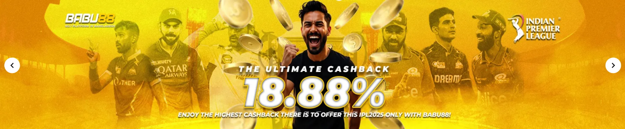 Babu88 promotional banner displaying various ongoing bonuses and offers